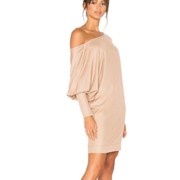 Rachel Comey Sisters Rib Knit Off Shoulder Dress Size 2 Cream - Picture 1 of 13